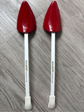 Red Plastic Shoe Forms - 1 Pair